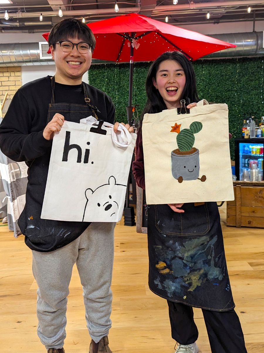 Tote Bag Paint Party – Paint Cabin