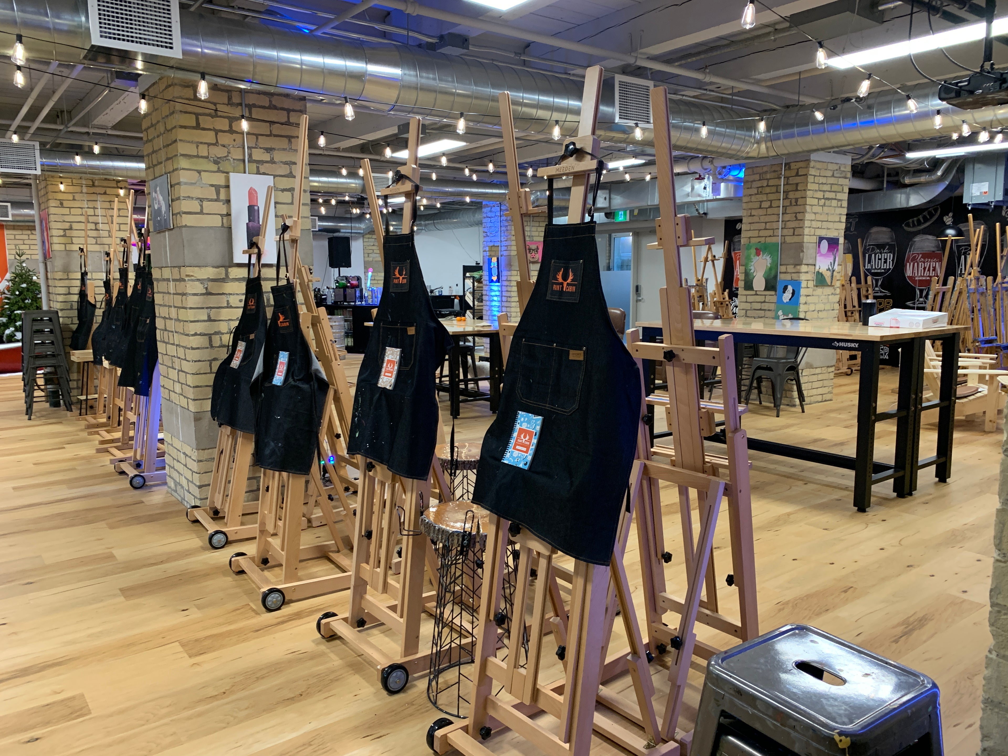 Paint Cabin's Team Building Event Venue with Activity Stations