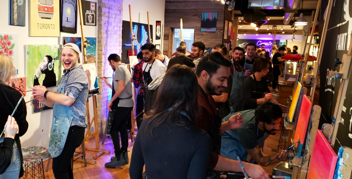 Host the Best Team Building Events with Paint Cabin - Private Party Rooms