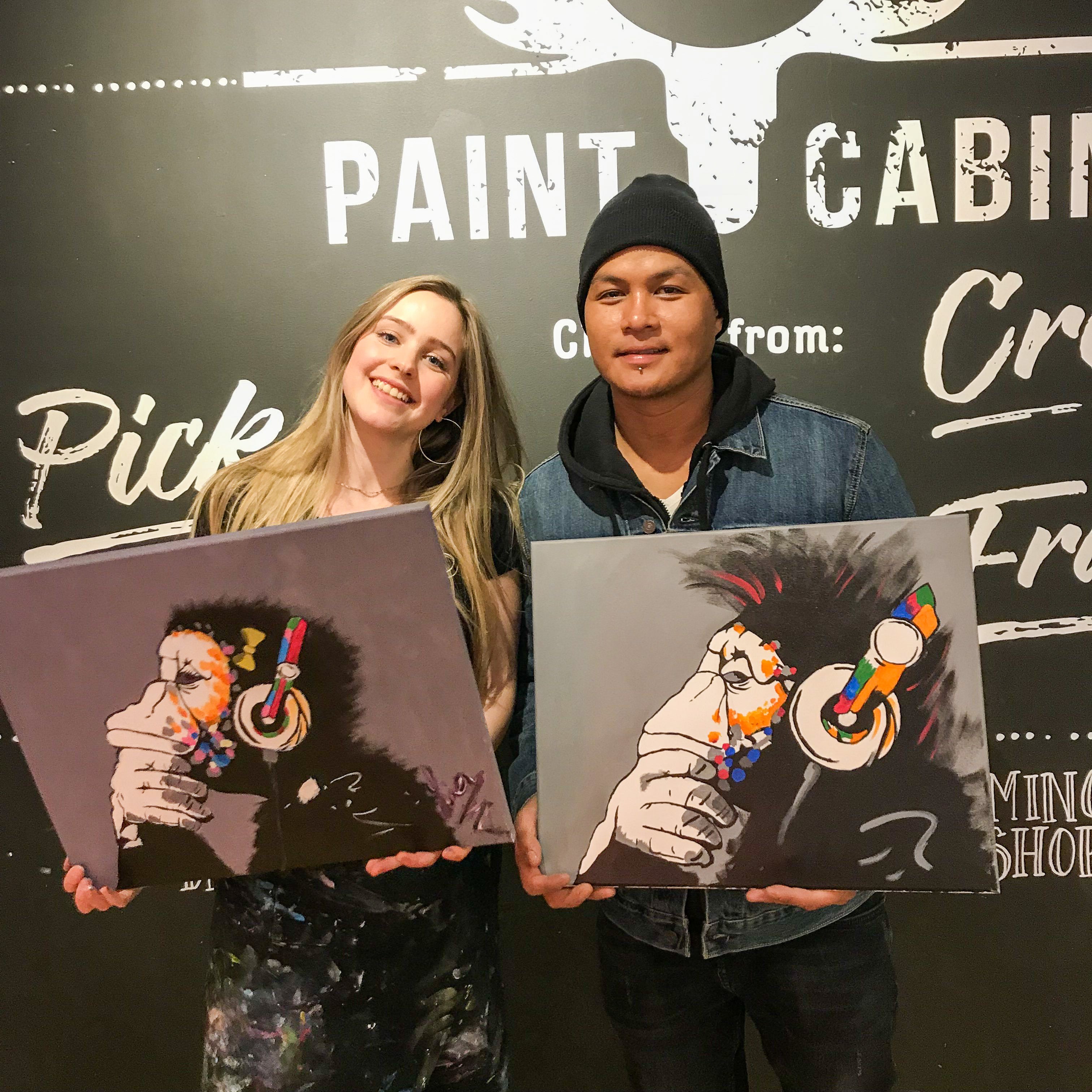 top paint & sip nights in toronto - paint cabin, toronto&