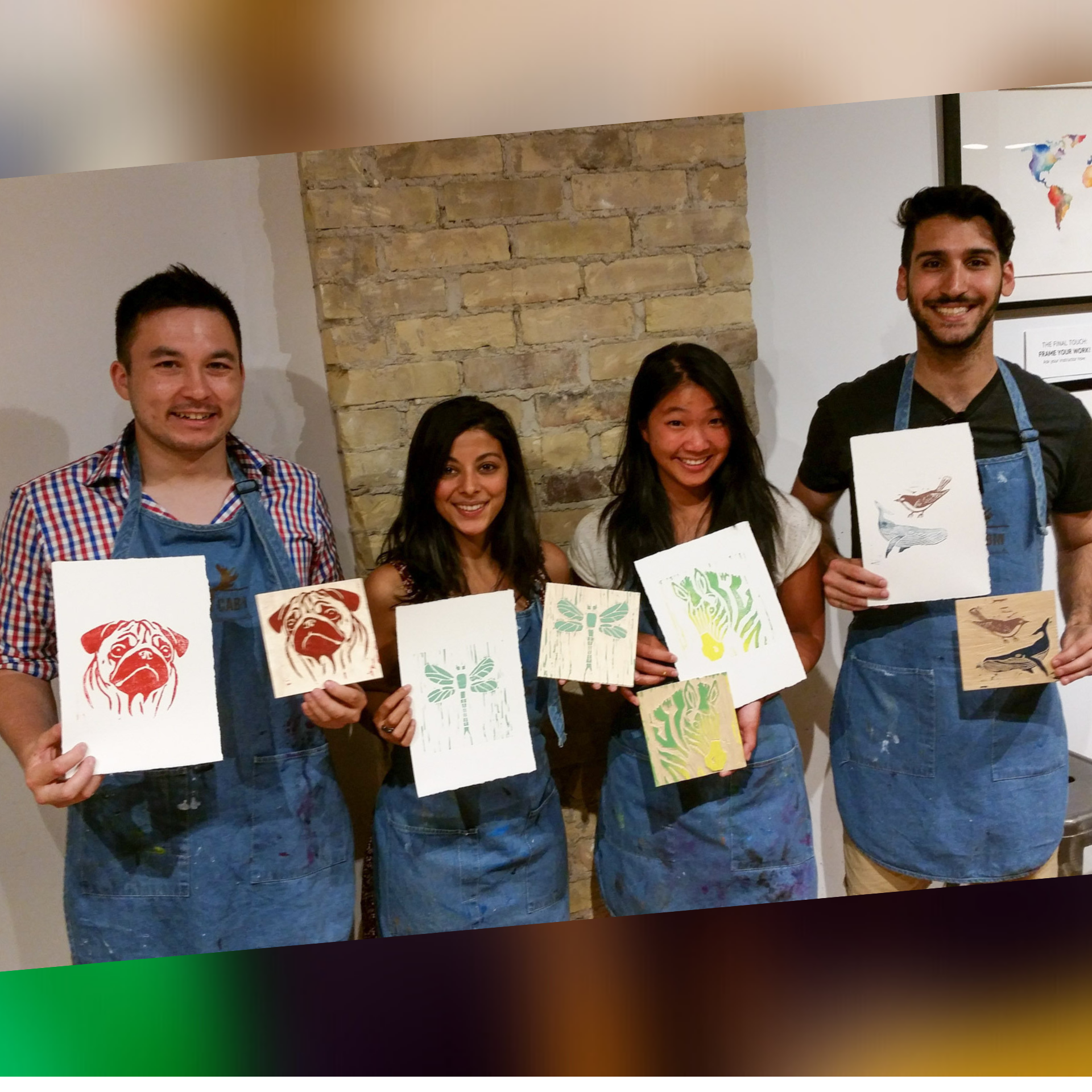 unique night out ideas for adults - paint bar & activities