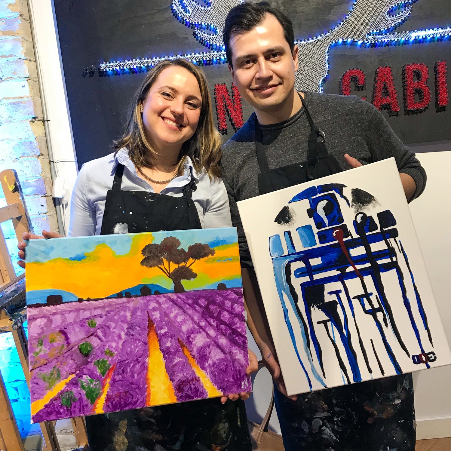 Best Date Night Ideas in Toronto - Paint & Sip Parties at Paint Cabin