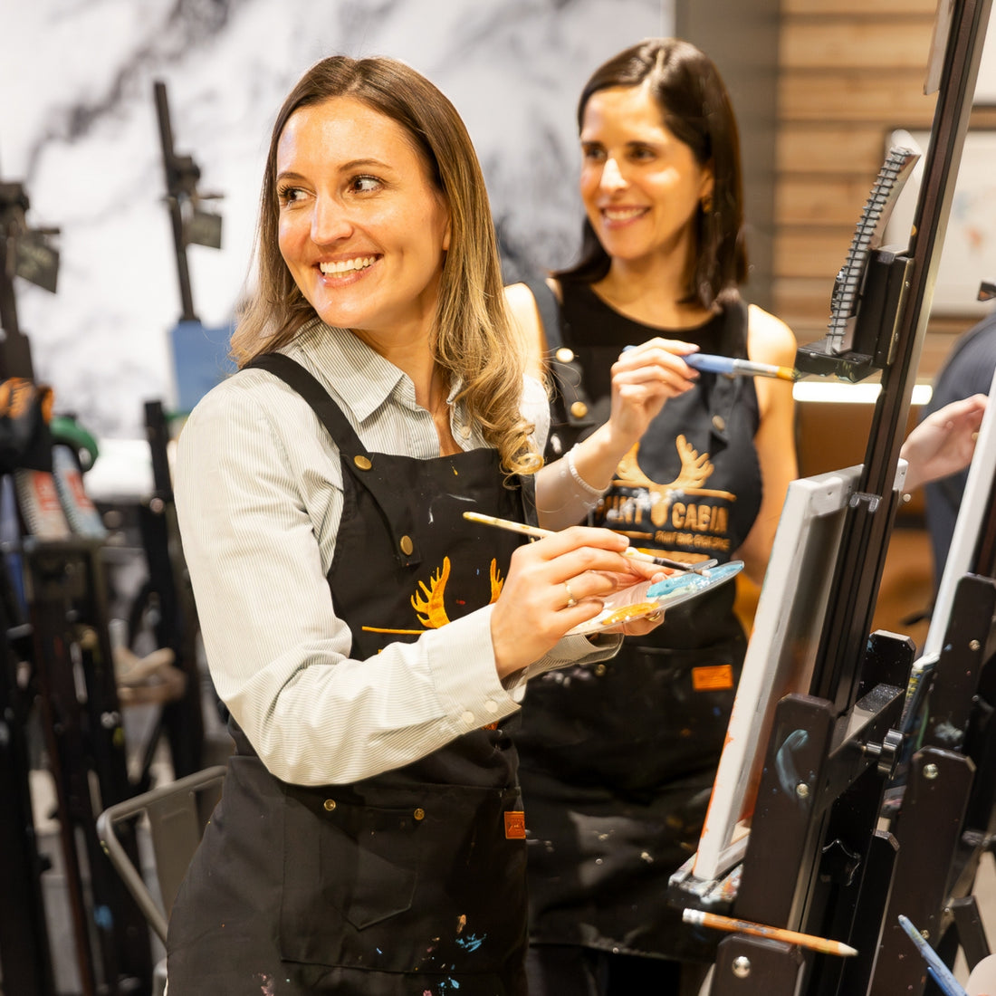 Paint Night at Paint Cabin in Toronto