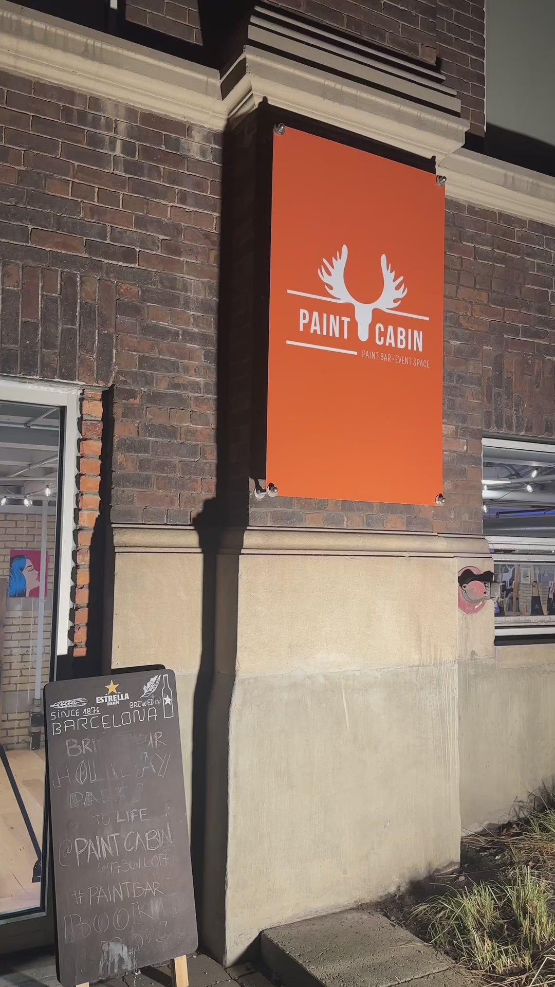 Showcase of Paint Cabin's private venue for team building events