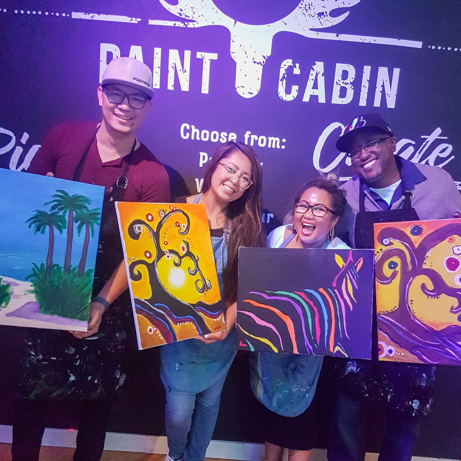 Private Parties with Drinks &amp; Activities - Paint Parties at Paint Cabin