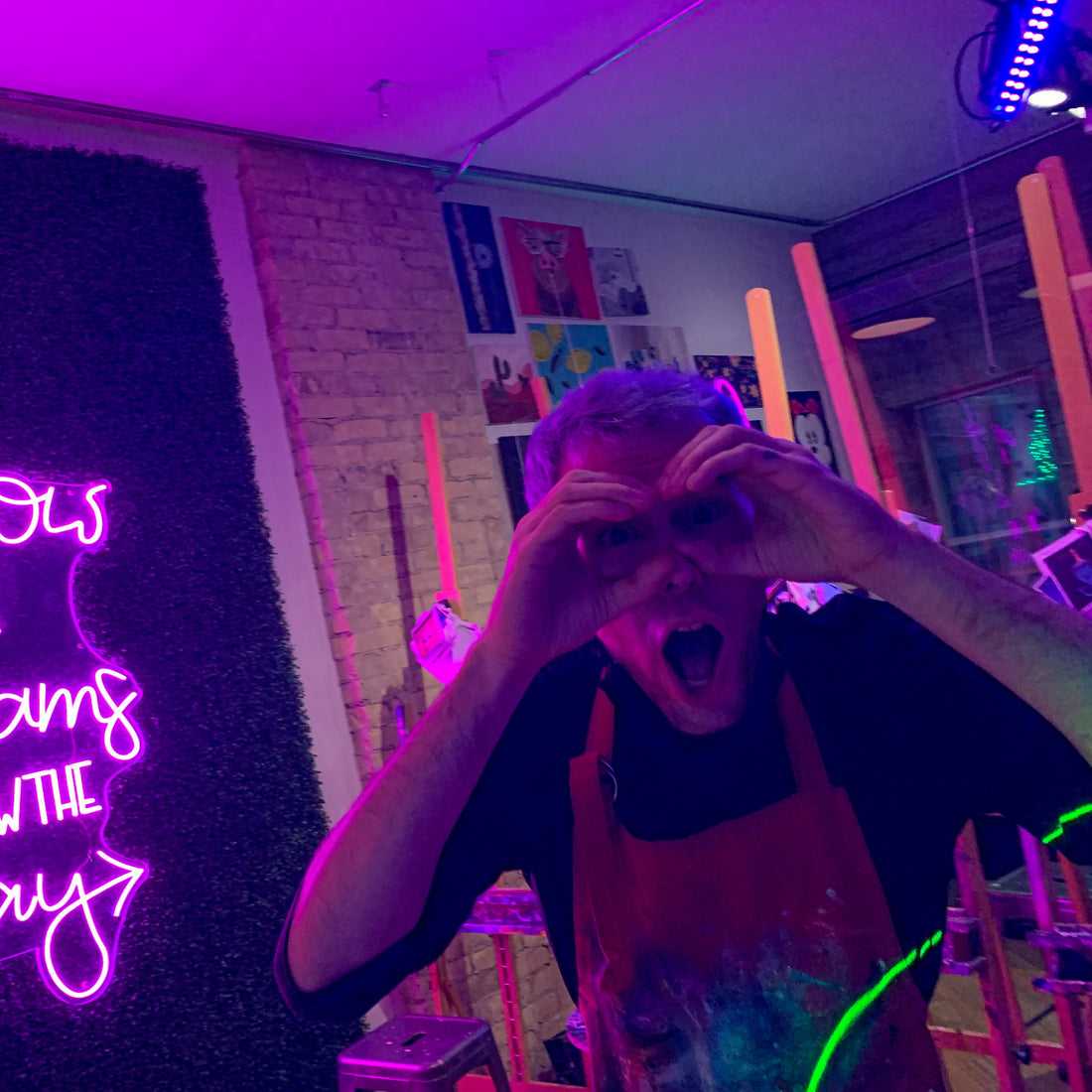 Paint Parties Glow in the Dark DJ Night Date Ideas Toronto
