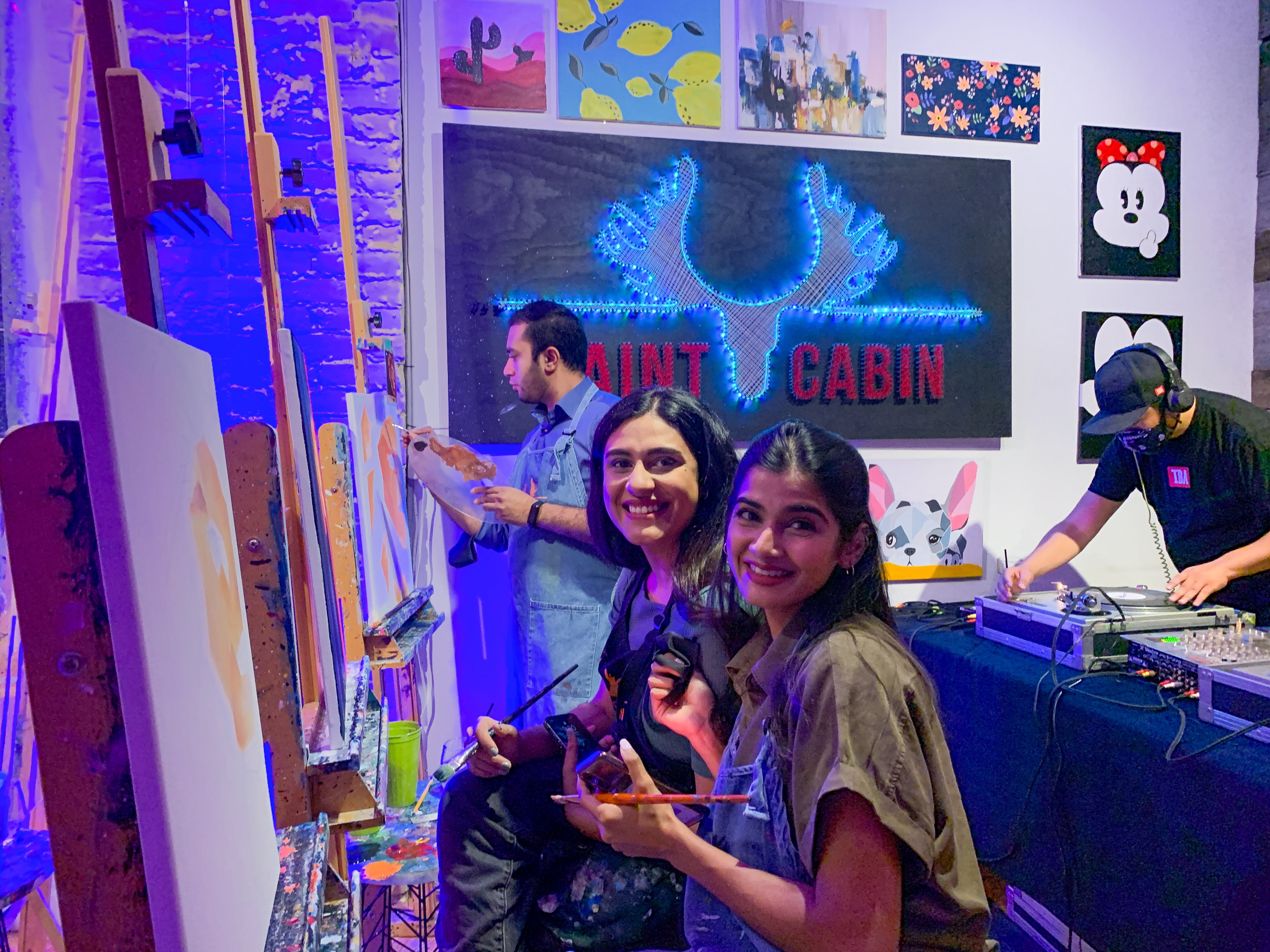 Glow in the Dark DJ Paint Party : The Ultimate Kind of Paint Night – Paint  Cabin