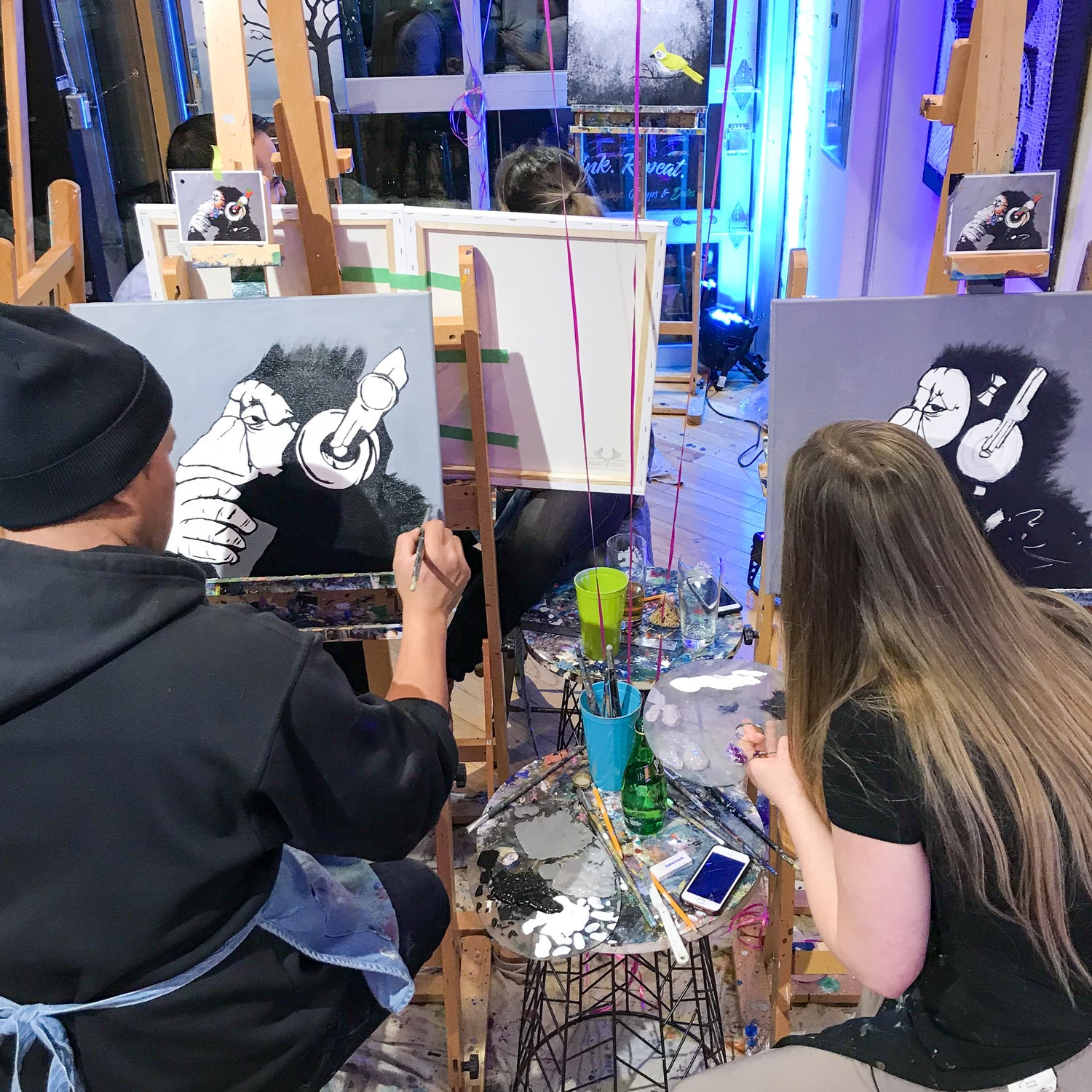 Fun Drinks &amp; Activities - Paint Parties in Toronto at Paint Cabin