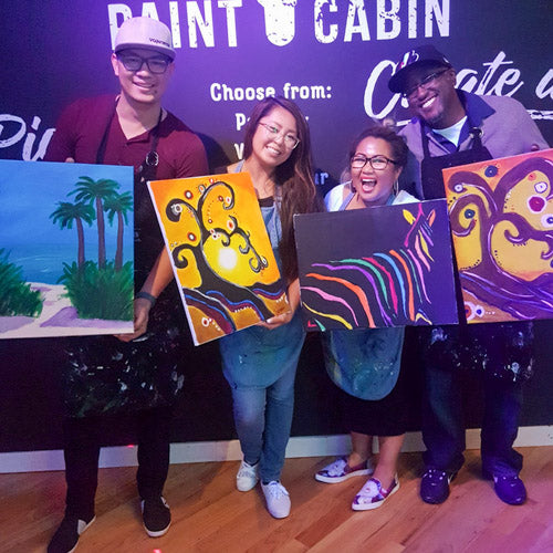 Glow in the Dark Drinks and Paint Night
