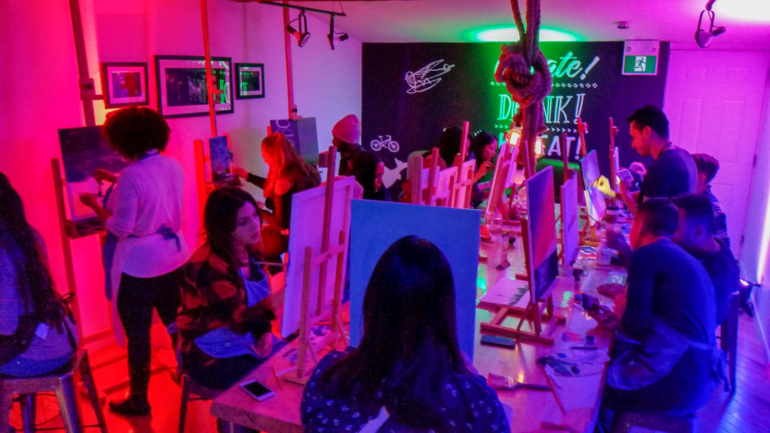 Glow in the Dark DJ Paint Party : The Ultimate Kind of Paint Night – Paint  Cabin